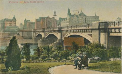 Princes Bridge, Melbourne, 1908