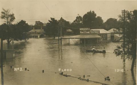 Seymour in flood, 1916