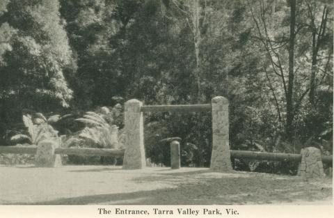 The Entrance, Tarra Valley Park, 1949