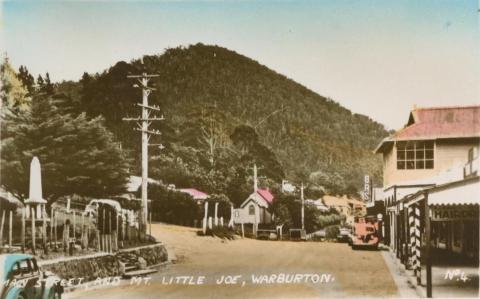 Main Street and Mt Little Joe, Warburton