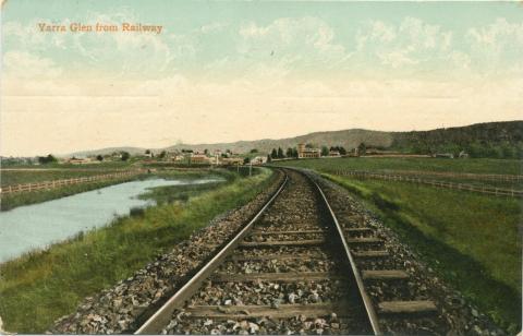 Yarra Glen from Railway, 1905