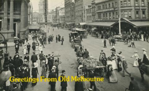 Corner of Elizabeth and Collins Street, Melbourne
