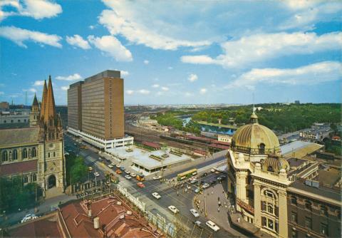 Panoramic view, Flinders Street, Melbourne