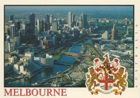 Aerial view of Melbourne
