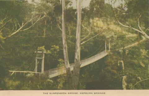 The Suspension Bridge, Hepburn Springs, 1948