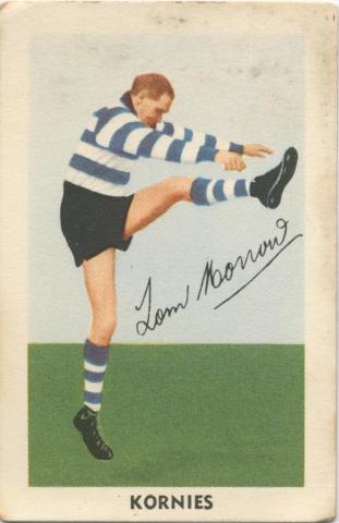 Tom Morrow, Geelong Football Club, Kornies Card