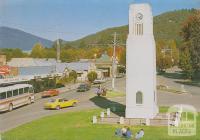 Memorial Clock Tower, Bright