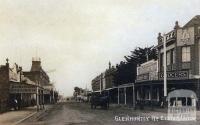 Glenhuntly Road, Elsternwick, c1909. Shops include H. Herenstreit Butcher establ