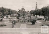 The gardens from band rotunda, Bairnsdale