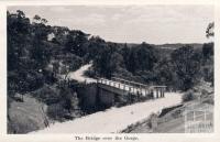 The bridge over the gorge, Beechworth