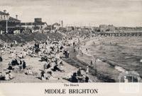 The beach, Middle Brighton