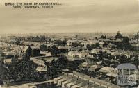 Birds eye view of Camberwell from Townhall Tower