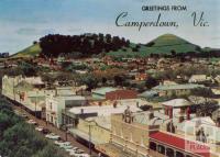 View from the Clock Tower showing the Mounts Sugarloaf and Leura, Camperdown