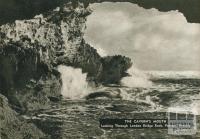 Looking through London Bridge Rock, Portsea, 1954