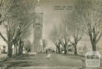 Turret and trees, Camperdown, 1954