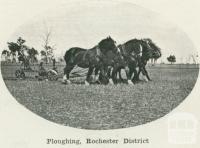 Ploughing, Rochester district, 1918