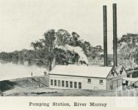 Pumping station, River Murray, 1918
