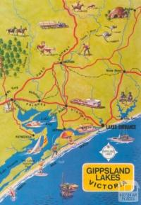 Map of Gippsland Lakes