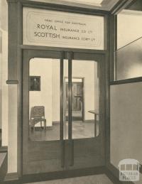 Royal Insurance Building, entrance to head office, Melbourne, 1940