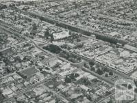 Aerial view of Box Hill, 1956