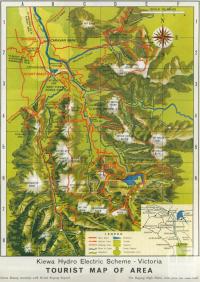 Map Kiewa Hydro Electric Scheme, 1971