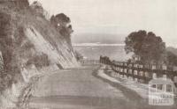 The Princes Highway, with the entrance to the Gippsland Lakes beyond, 1934