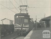 First Electric train at Glen Waverley, 1930