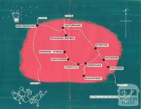 Map of the rail network to the spa region, 1959