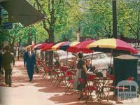 Pavement Cafe, Collins Street, Melbourne, c1958