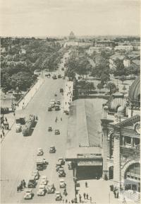 St Kilda Road, from Swanston Street, Melbourne, c1937