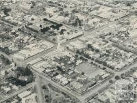 An aerial view of the city, Horsham, 1960