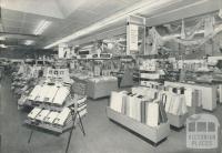 Re-modelled interior of Dryen's, 365 Sydney Road, Brunswick, 1960