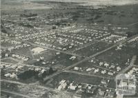 Aerial view of the housing area, Traralgon, 1951