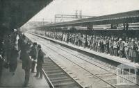 Flinders Street Platform, Melbourne, 1927