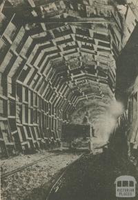 A tunnel for the Kiewa hydro scheme for electricity, 1950