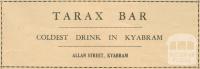 Tarax Bar, Kyabram, 1945