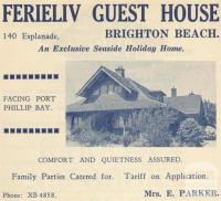 Ferieliv Guest House, Brighton Beach, 1949