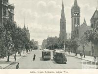 Collins Street, Melbourne, looking west, 1900