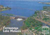 Aerial view of Lake Mulwala and Yarrawonga Weir on the Murray River