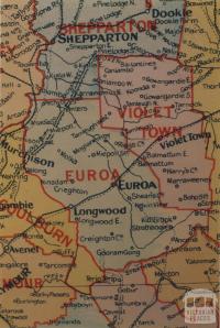 Euroa shire map, 1924