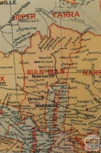 Buln Buln shire map, 1924