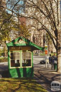 Tramway Board Passenger shelter, Macarthur Street, East Melbourne, 2000