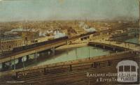 Railway and Queens Bridges and River Yarra, Melbourne