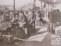 Queen Victoria market, West Melbourne, 1912