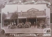 Langtree Garage, Mildura, 1917