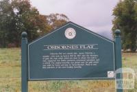 Historical Plaque, Osbornes Flat, 2010