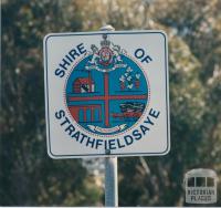 Roadside sign Strathfieldsaye Shire, 1985