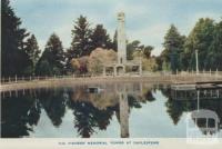 The Pioneer Memorial Tower at Daylesford, 1957