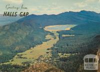 Halls Gap, Fyans Valley and Lake Bellfield from Mt Difficult Lookout