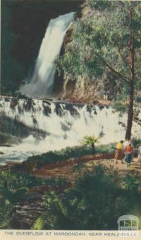 The overflow at Maroondah, near Healesville